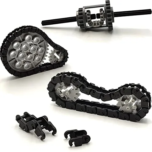 116 pcs Technical Gears Axle Pin Connectors - Wheels Connectors Rack Gear Car Building Brick Accessories Pieces Sets Compatible with Mindstorms Building Bricks Block Technical Toys (116 TECHNIC PARTS)