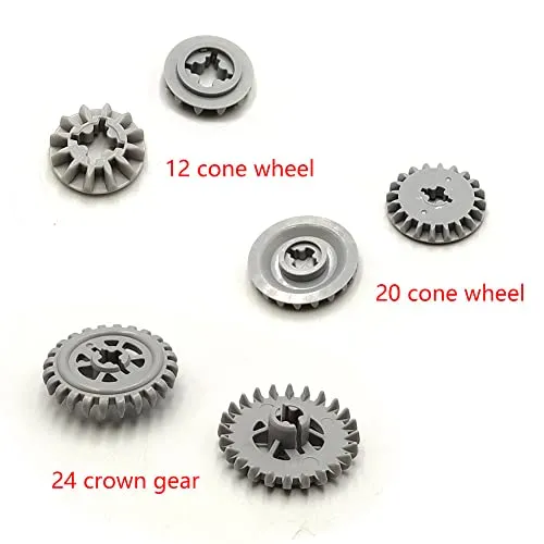 116 pcs Technical Gears Axle Pin Connectors - Wheels Connectors Rack Gear Car Building Brick Accessories Pieces Sets Compatible with Mindstorms Building Bricks Block Technical Toys (116 TECHNIC PARTS)