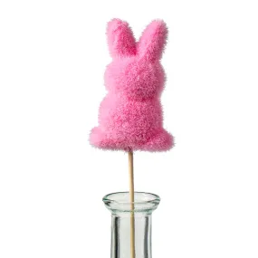 12" Flocked Standing Rabbit Pick: Pink