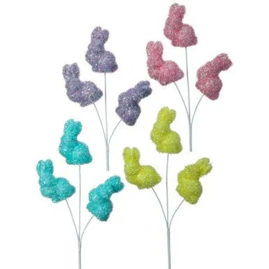 12" Tinsel Bunny Pick | Blue | Lavender | Pink | Green
