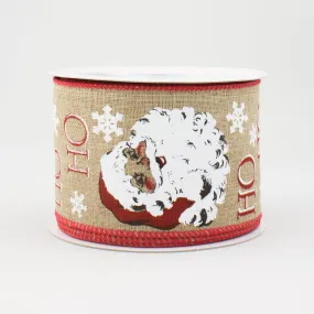 2.5" Vintage Santa Ribbon: Beige (10 Yards)