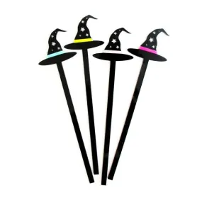 Acrylic Witch Hat Drink Stirrers