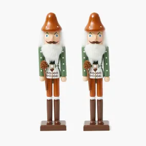 Autumnal Gnome Nutcracker (Pair) - 38cm