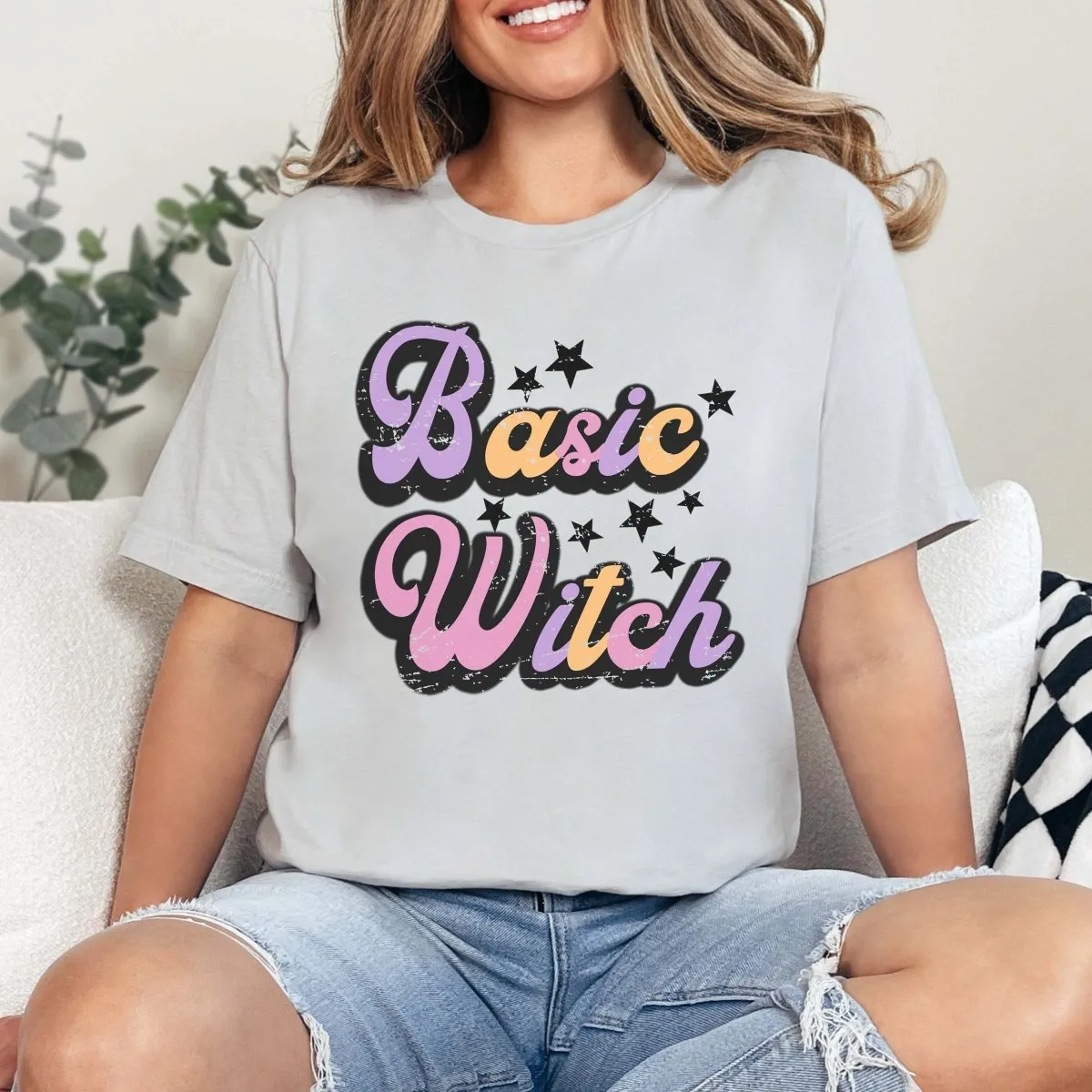 Basic Witch Wholesale Bella Graphic Tee - Quick Shipping