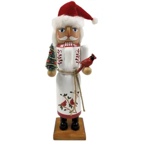 Cardinal Claus - 14" Nutcracker