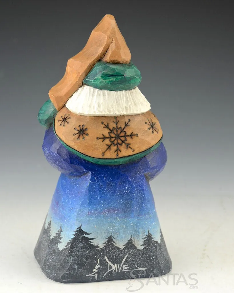 Christmas Eve Father Christmas Santa Carving by Dave Francis 7 inch