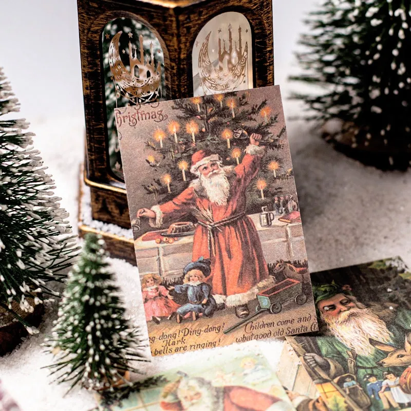 Christmas Scrapbook Paper Book - Poster, Music, Stamp, Santa Claus, Story