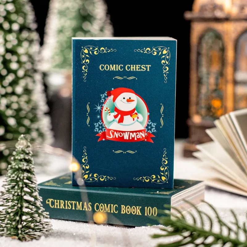 Christmas Scrapbook Paper Book - Poster, Music, Stamp, Santa Claus, Story