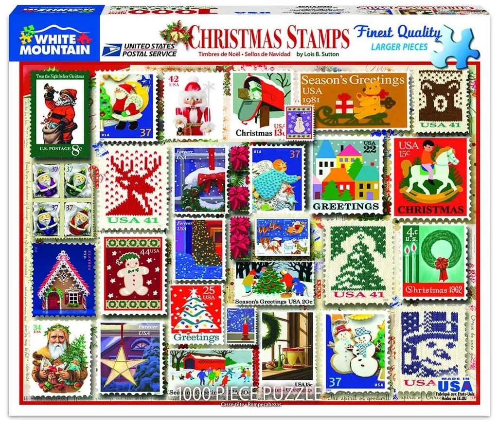 Christmas Stamps 1000pc Puzzle