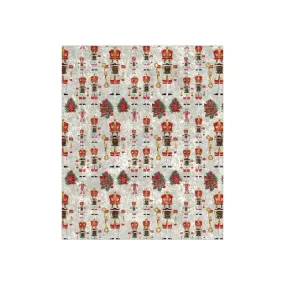 Crushed Velvet Blanket - Nutcrackers Design
