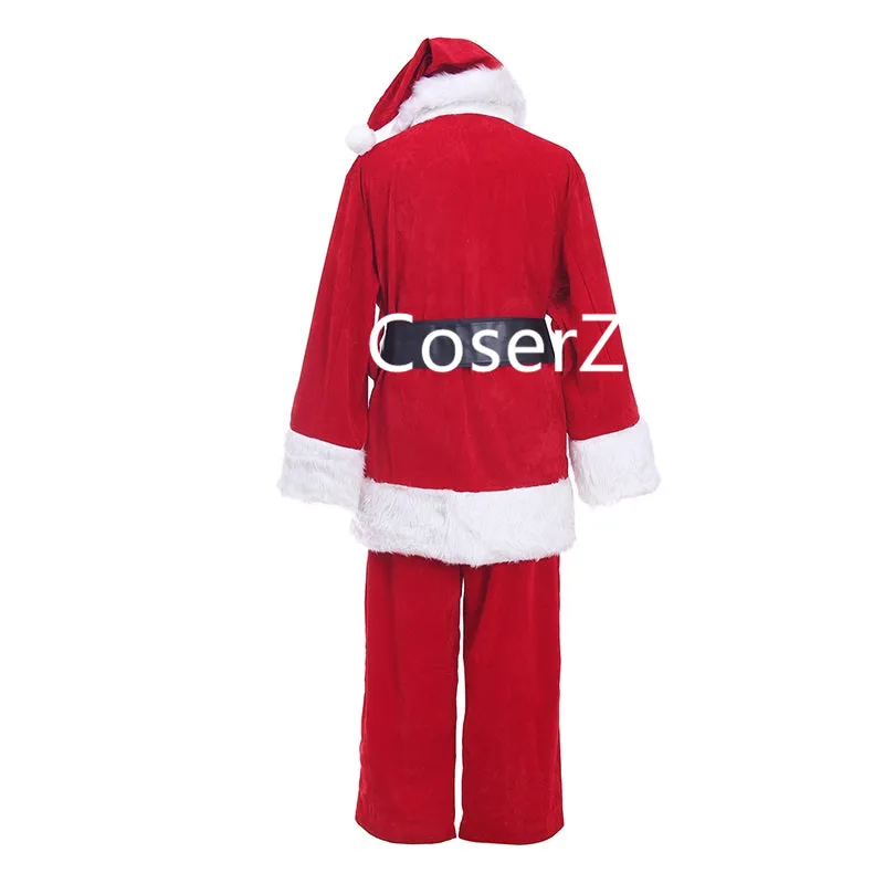 Custom Luxury Santa Claus Cosplay Costume, Santa Claus Christmas Clothes