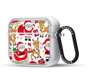Cute Santa Claus Deer AirPods 3 Case (3rd Generation)