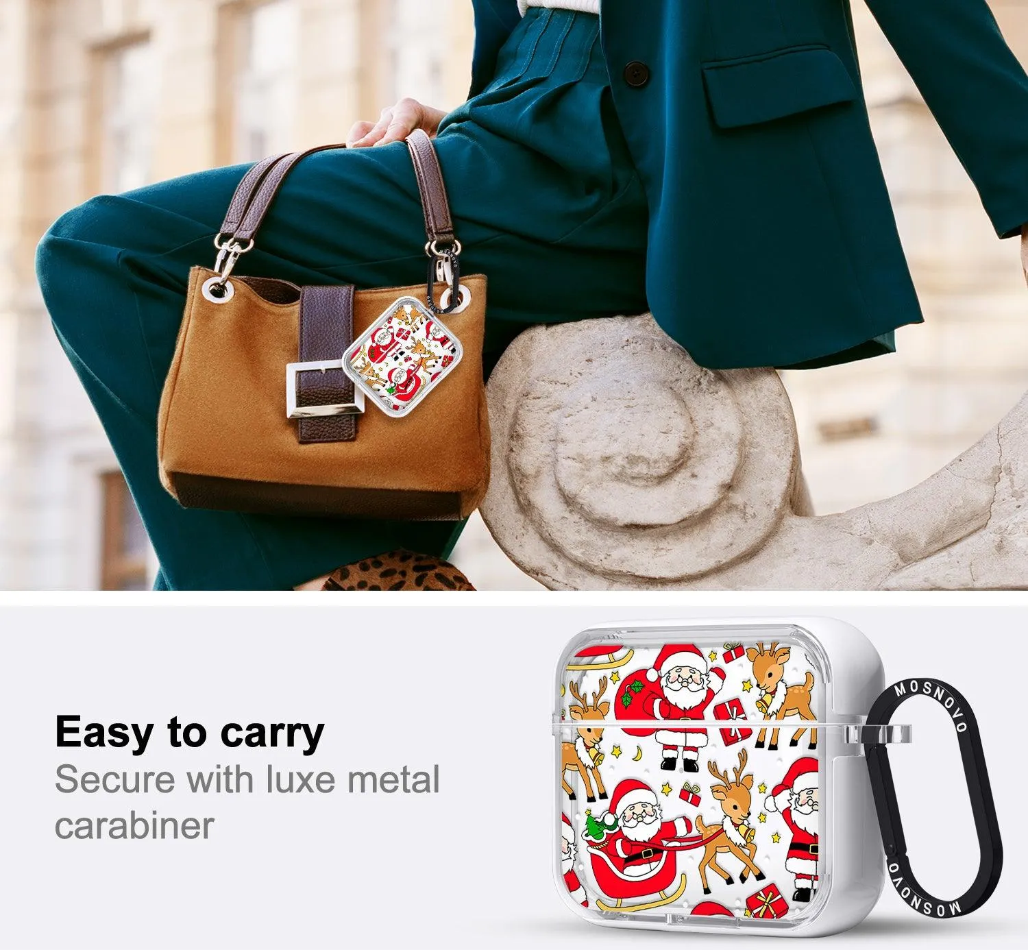 Cute Santa Claus Deer AirPods 3 Case (3rd Generation)