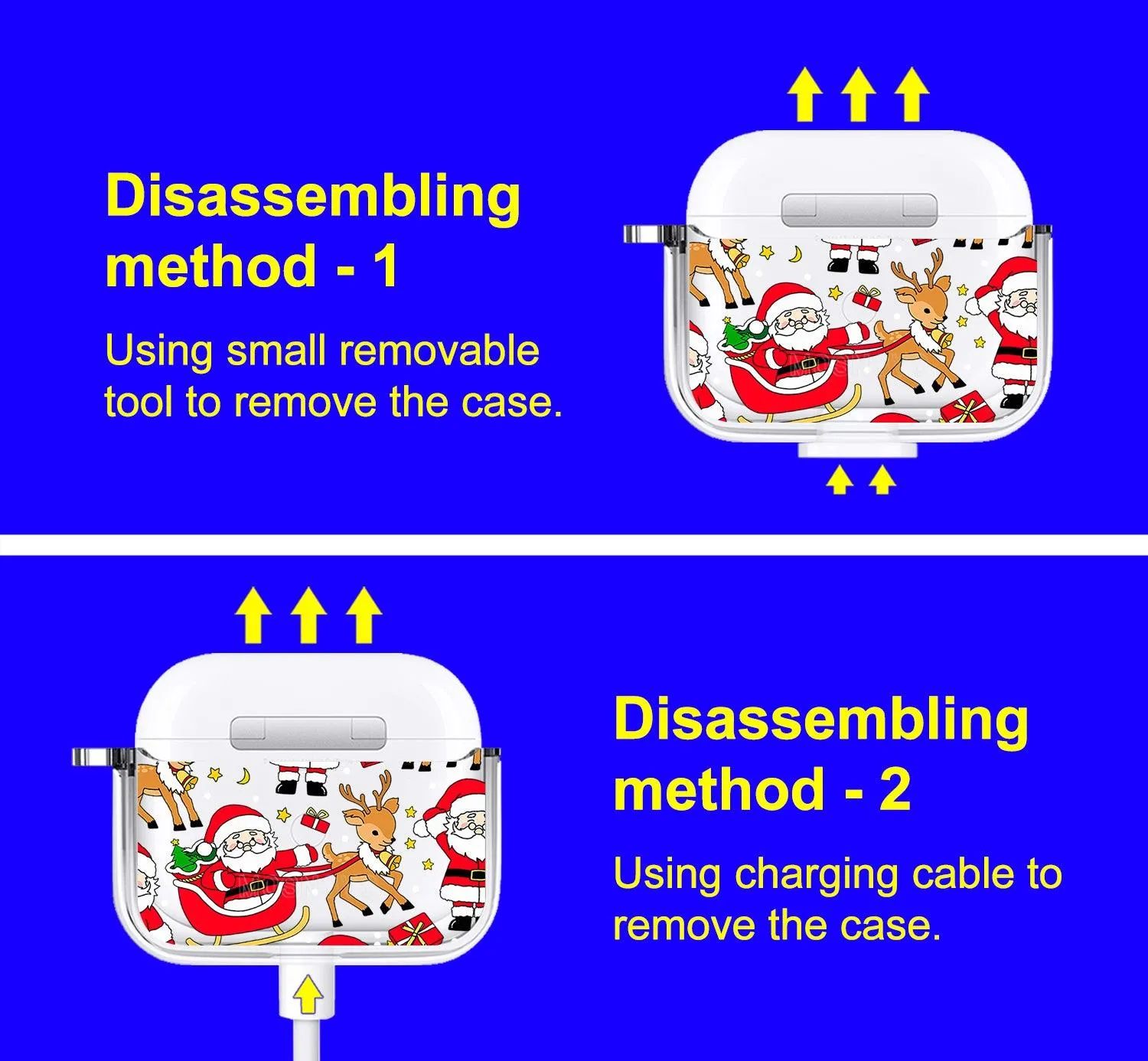 Cute Santa Claus Deer AirPods 3 Case (3rd Generation)