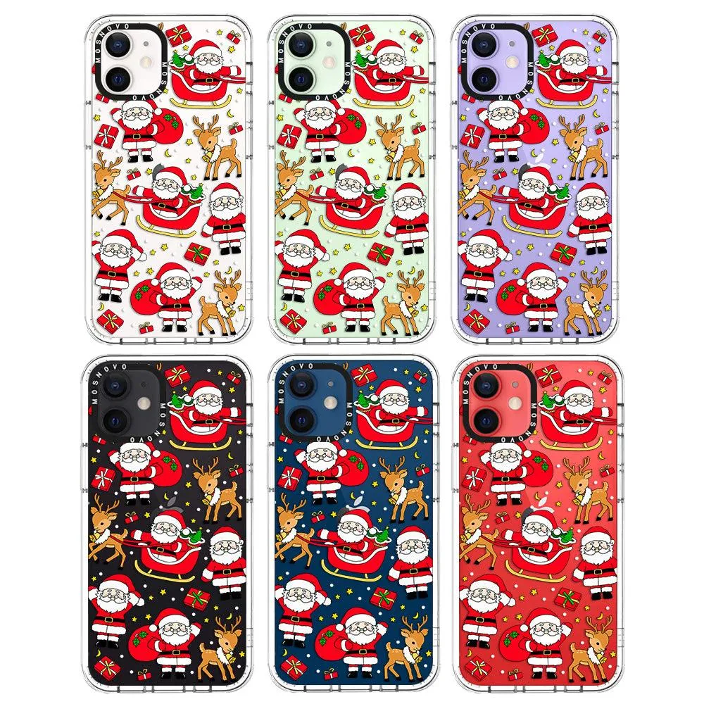 Cute Santa Claus Deer Phone Case - iPhone 12 Mini Case