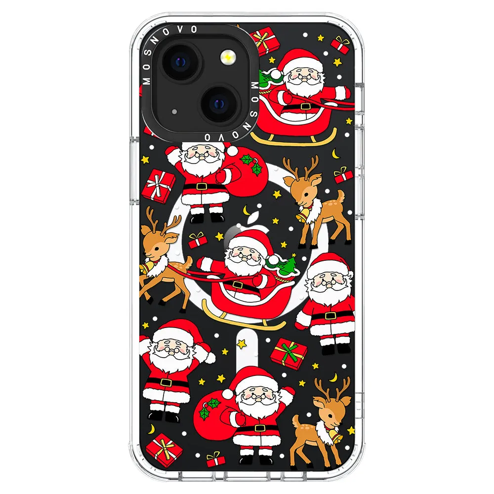 Cute Santa Claus Deer Phone Case - iPhone 13 Case
