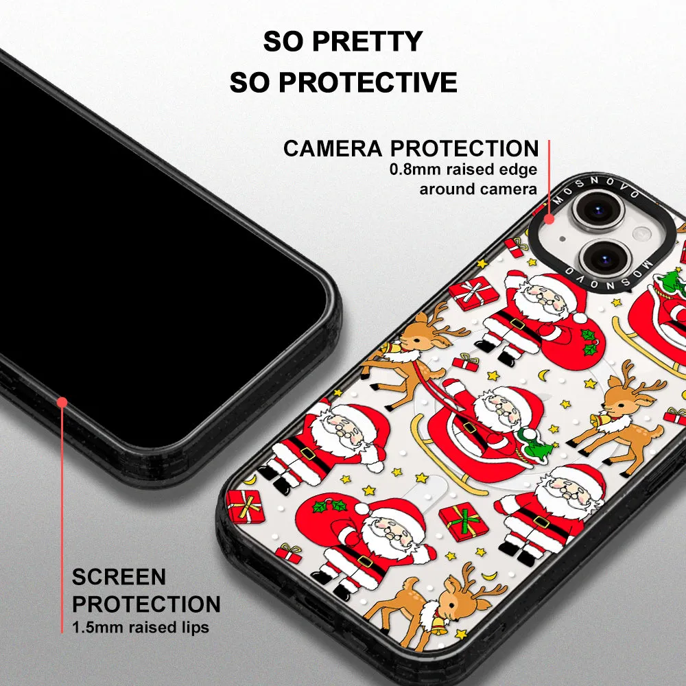 Cute Santa Claus Deer Phone Case - iPhone 13 Case
