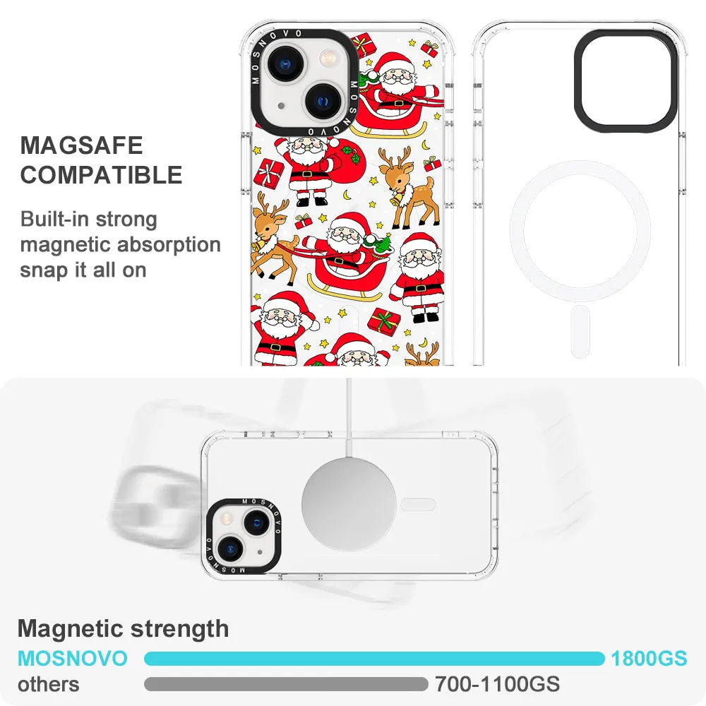 Cute Santa Claus Deer Phone Case - iPhone 13 Case