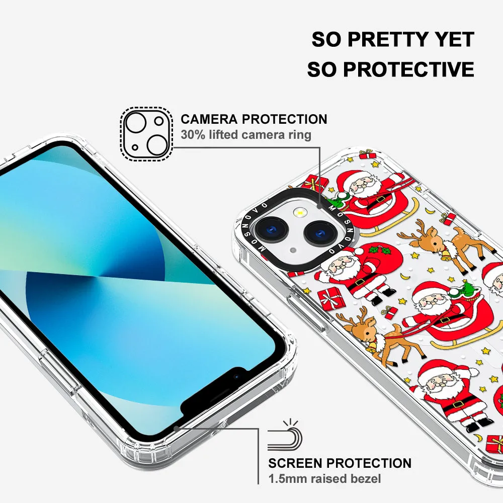 Cute Santa Claus Deer Phone Case - iPhone 13 Case