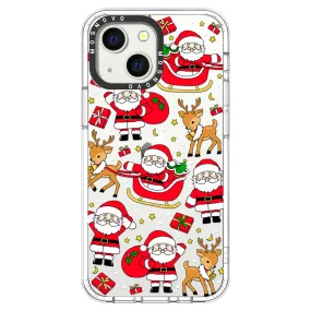 Cute Santa Claus Deer Phone Case - iPhone 13 Case