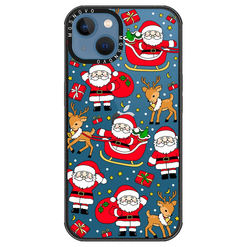 Cute Santa Claus Deer Phone Case - iPhone 13 Case