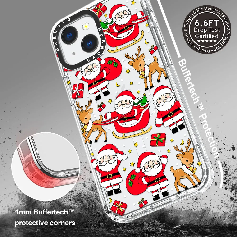 Cute Santa Claus Deer Phone Case - iPhone 13 Case