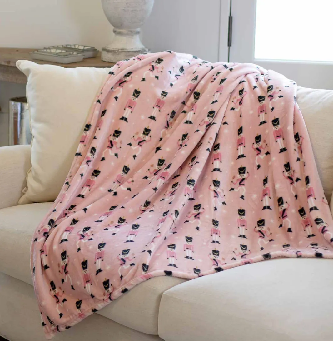 Dancing Nutcrackers Throw Blanket
