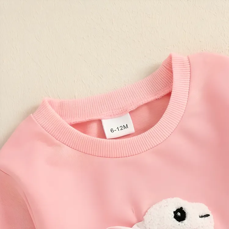 Embroidered Easter Bunny Toddler Sweatshirt