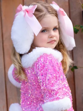 Faux Fur Bunny Ears Hair Clip
