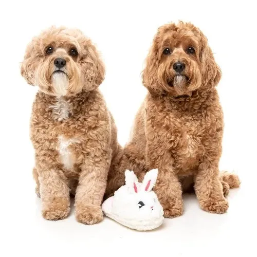 Fuzzyard Dog Toy - Fluffy Easter Bunny Slipper