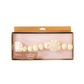 GBD1003 - Gingerbread Candy Felt Banner