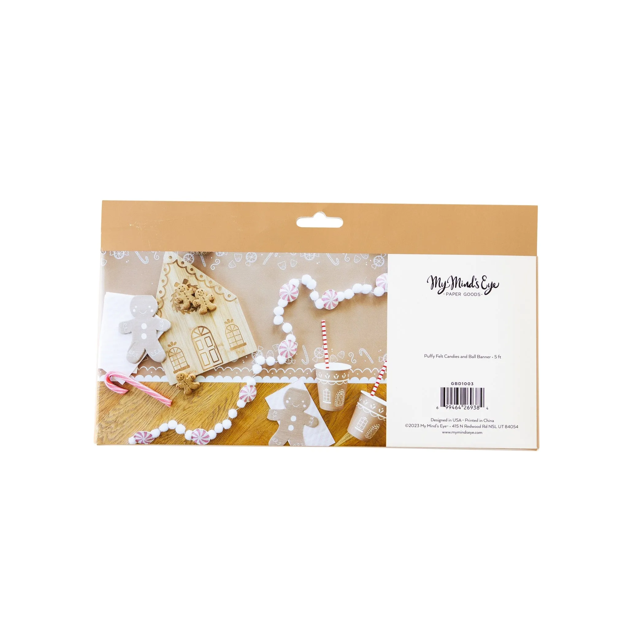 GBD1003 - Gingerbread Candy Felt Banner