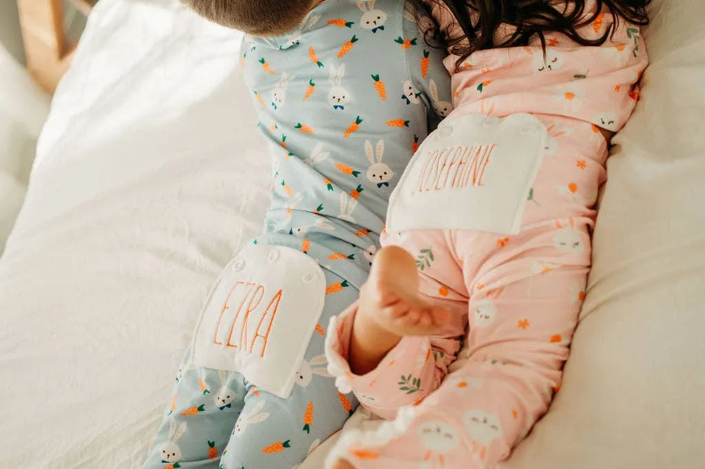 Girls Easter Pajamas - Ruffle Buttflap