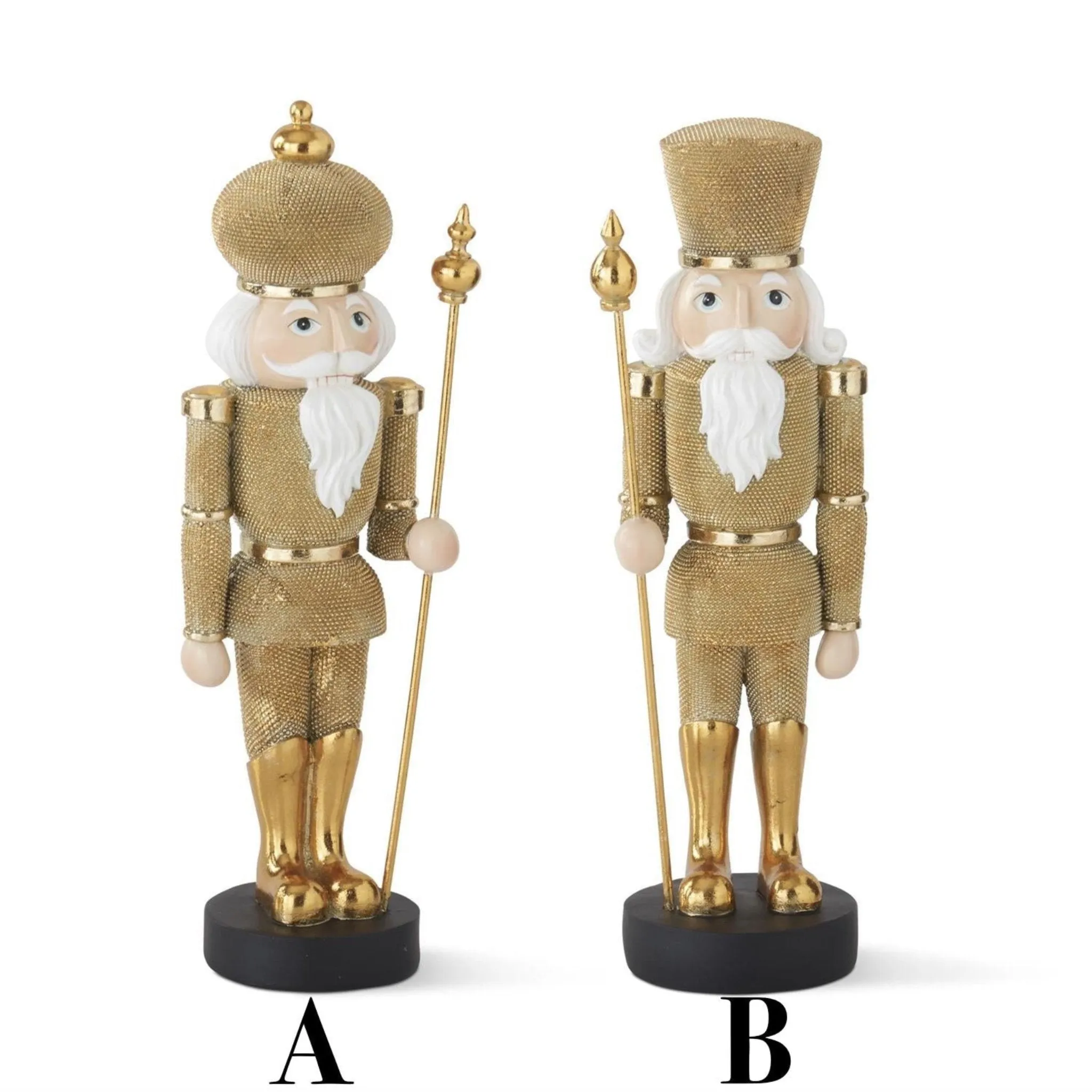 Golden Beaded Soldier Christmas Decor
