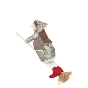 Green Kitchen Witch Figurine