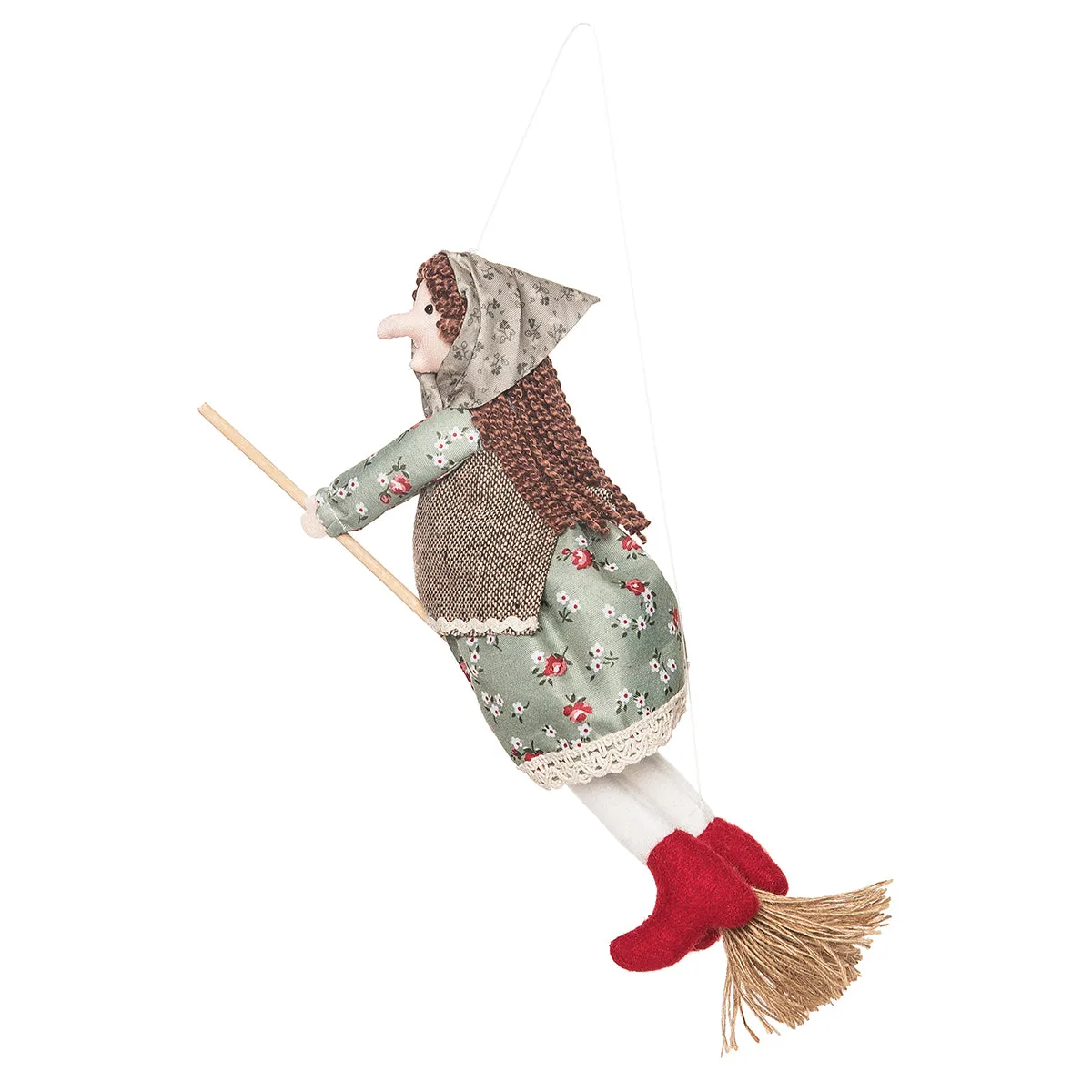 Green Kitchen Witch Figurine