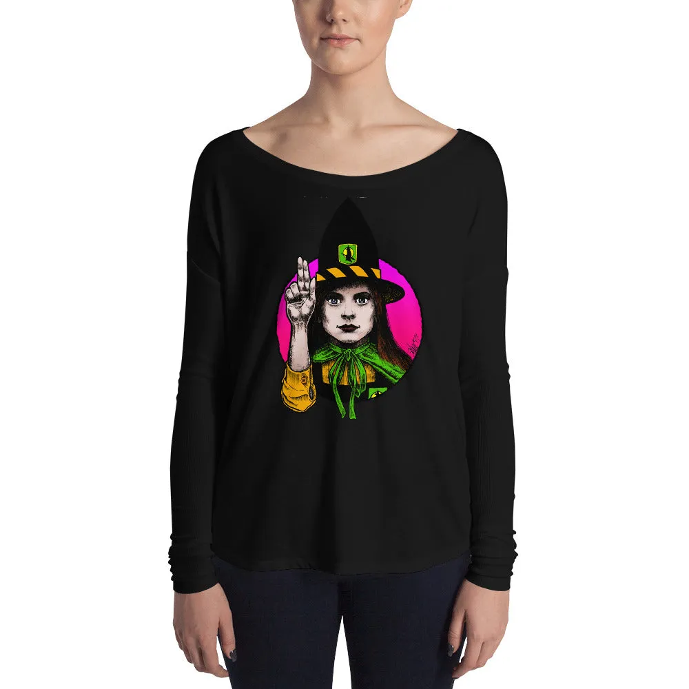 Halloween Saints Series 2 - ALT - Mildred Hubble Ladies' Long Sleeve Tee