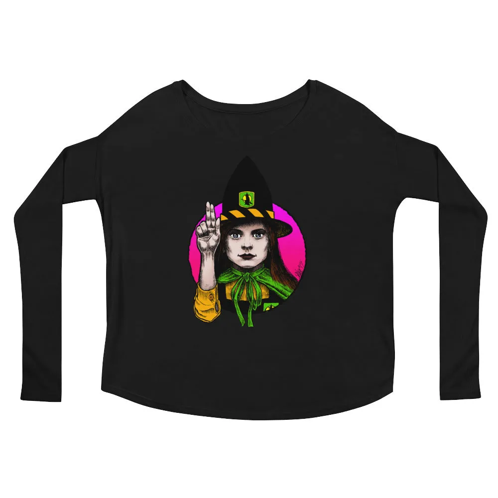 Halloween Saints Series 2 - ALT - Mildred Hubble Ladies' Long Sleeve Tee