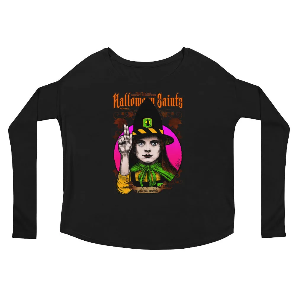 Halloween Saints Series 2 - Mildred Hubble Ladies' Long Sleeve Tee