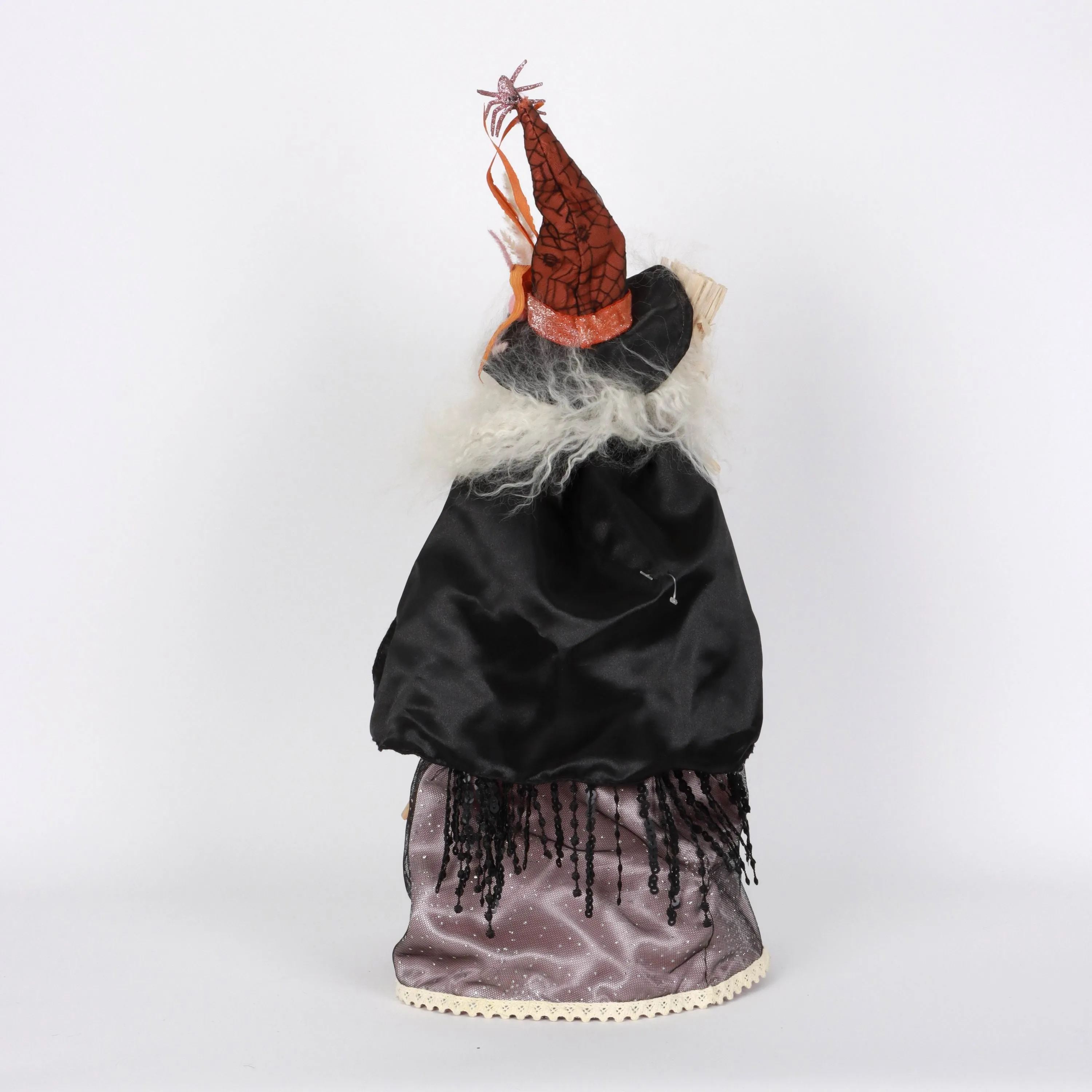 Halloween witch with broom