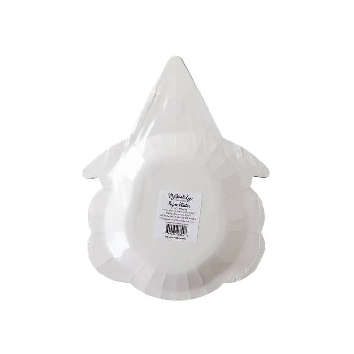 Hey Pumpkin Pink Witch Shaped Paper Plate-8pk. M0109