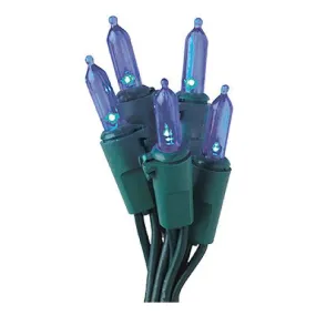 Holiday Wonderland 40844-88A 100-Count Mini LED Blue Christmas Light Set - Quantity of 4