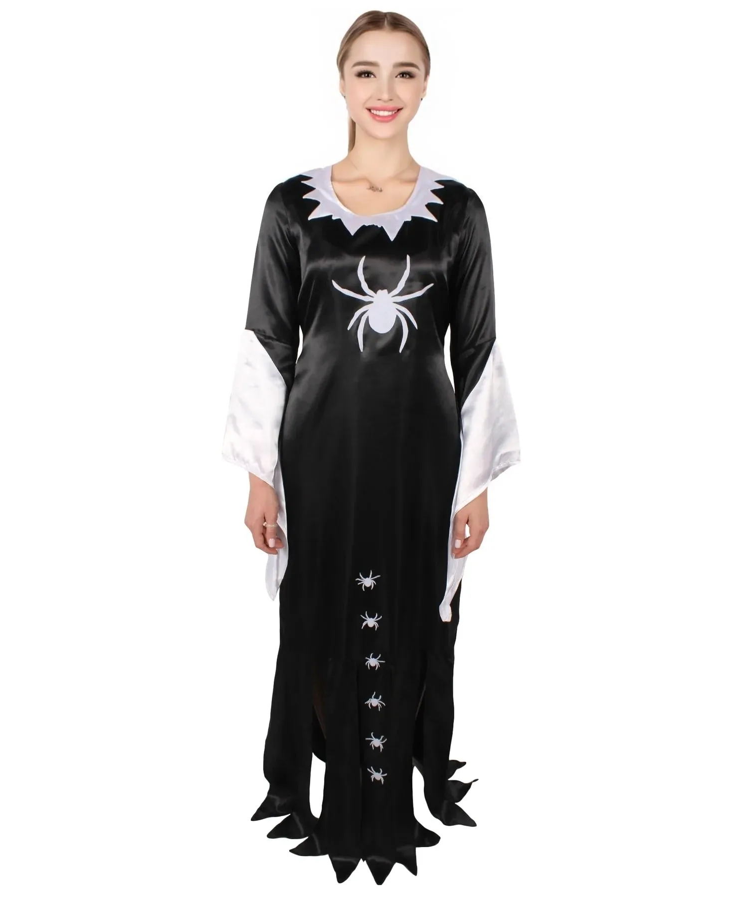 HPO Adult Women's Fancy Dress Vampire Costume I Suitable for Halloween I Flame-retardant Synthetic Fabric