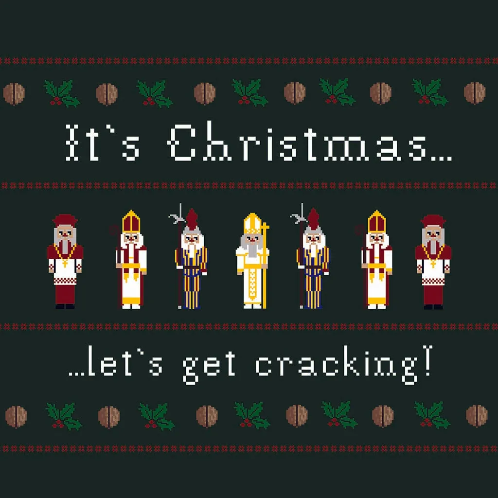 It's Christmas Let's Get Cracking 8" Hanging Sign