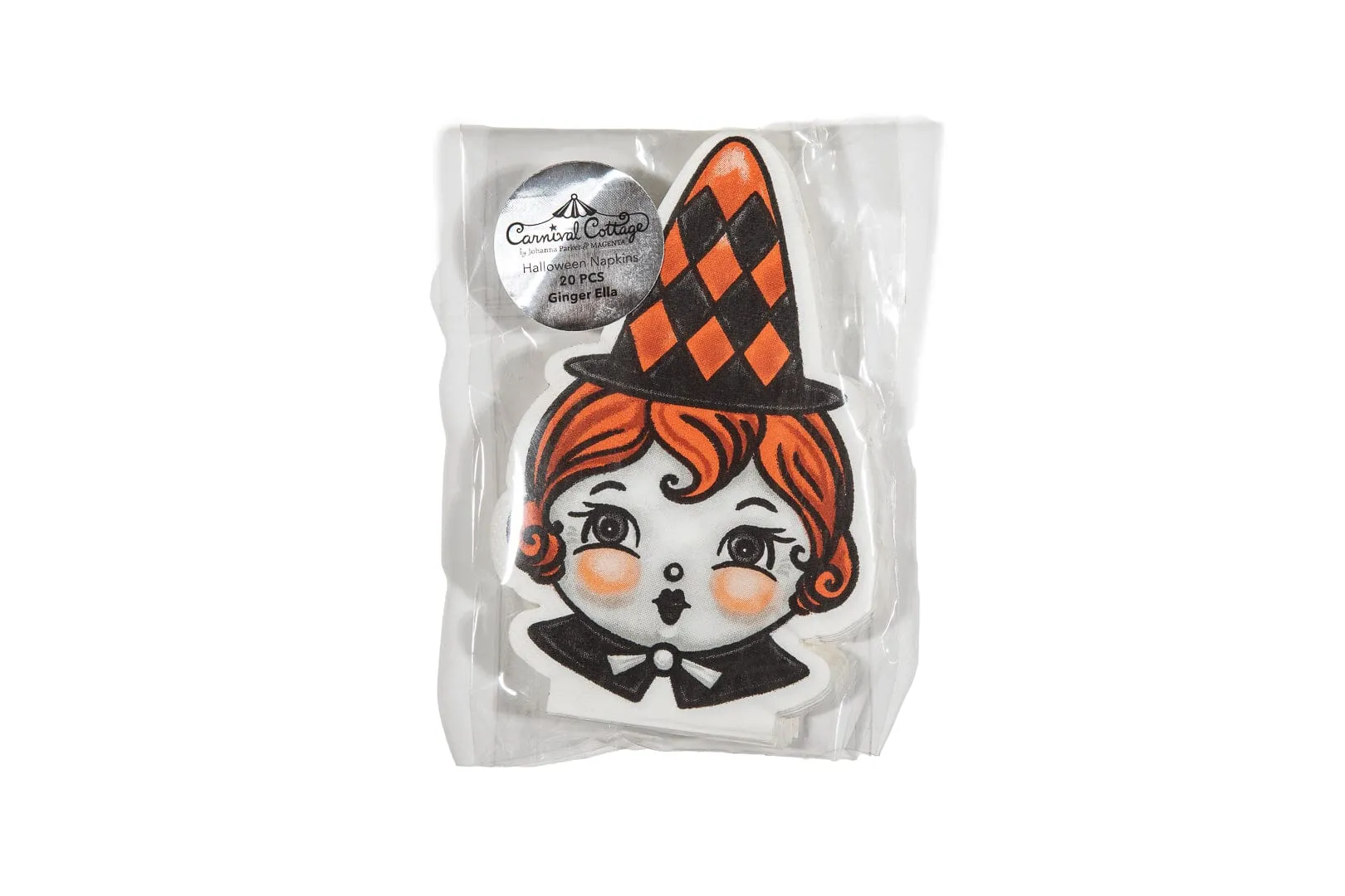 Johanna Parker Carnival Cottage Small Figural Witch Napkins Set of 20