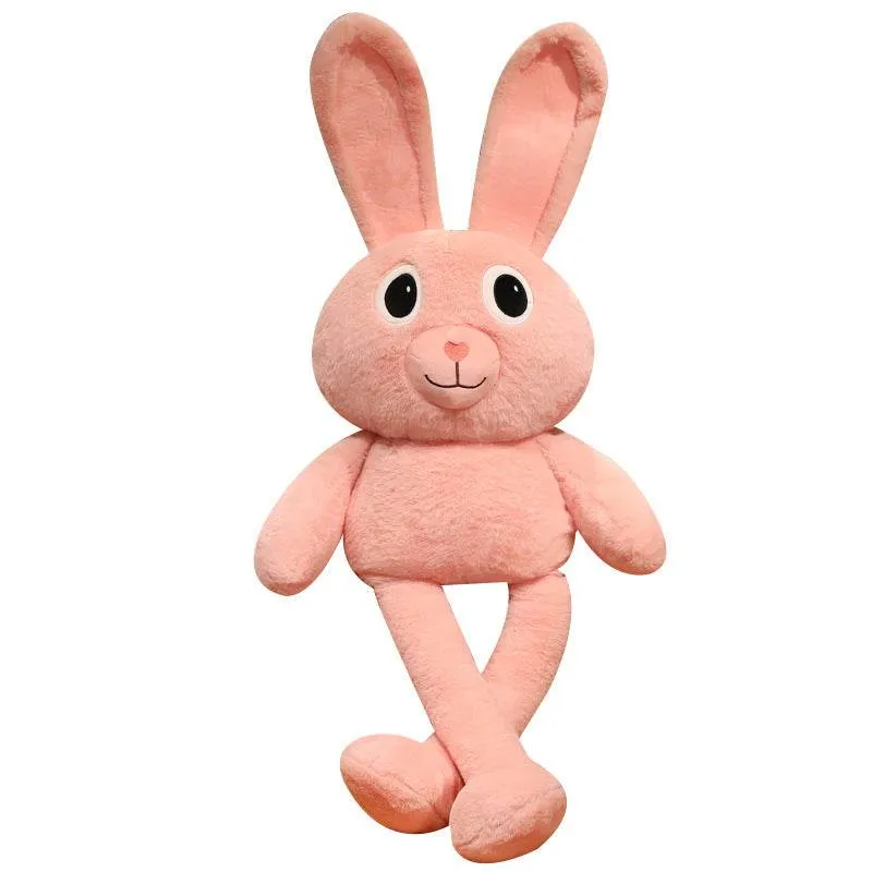 Kawaii Pink Floppy Eared Stuffed Bunny Plushie