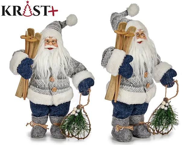 Krist - Santa Claus 30 Cm Vit & Blå
