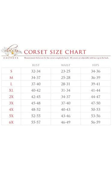 Lavish 3 PC Sheer Witch Corset Costume