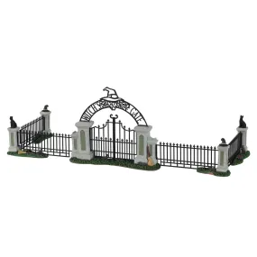 Lemax Spooky Town - Witch Gate - Set of 5