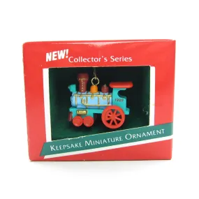 Locomotive Vintage Hallmark Noel R.R. 1989 Miniature Keepsake Ornament #1